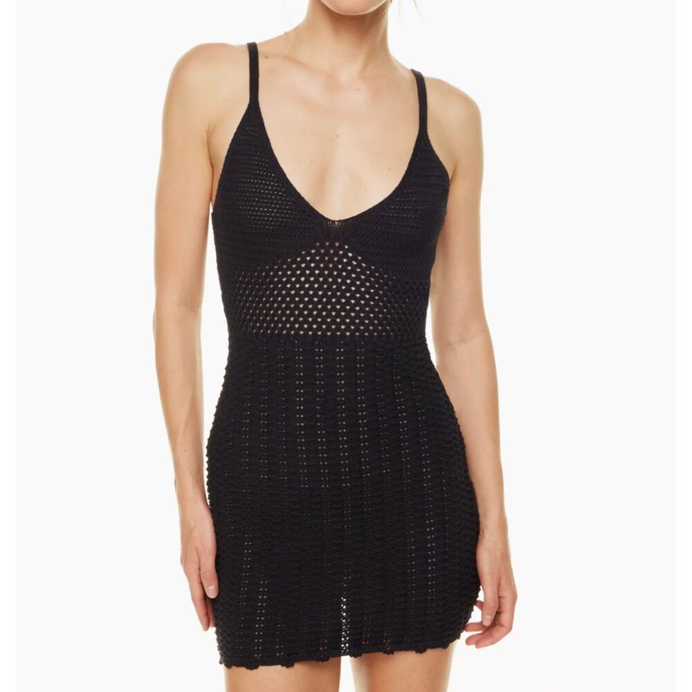 Aritzia Wilfred Evie Mini Dress in Black Size S NWT